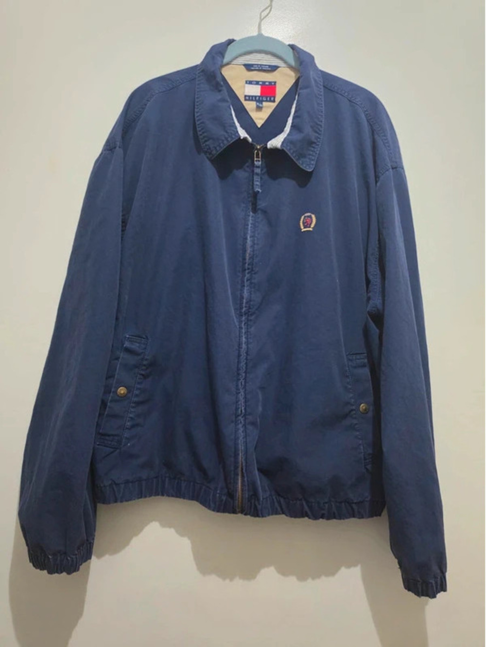 Vintage Blue Tommy Hilfiger Harrington Jacket